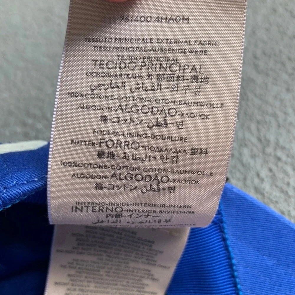 Gucci Logo 25 Baseball Cap Hat Size S 57cm Cotton Drill Blue NEW WITH TAGS!